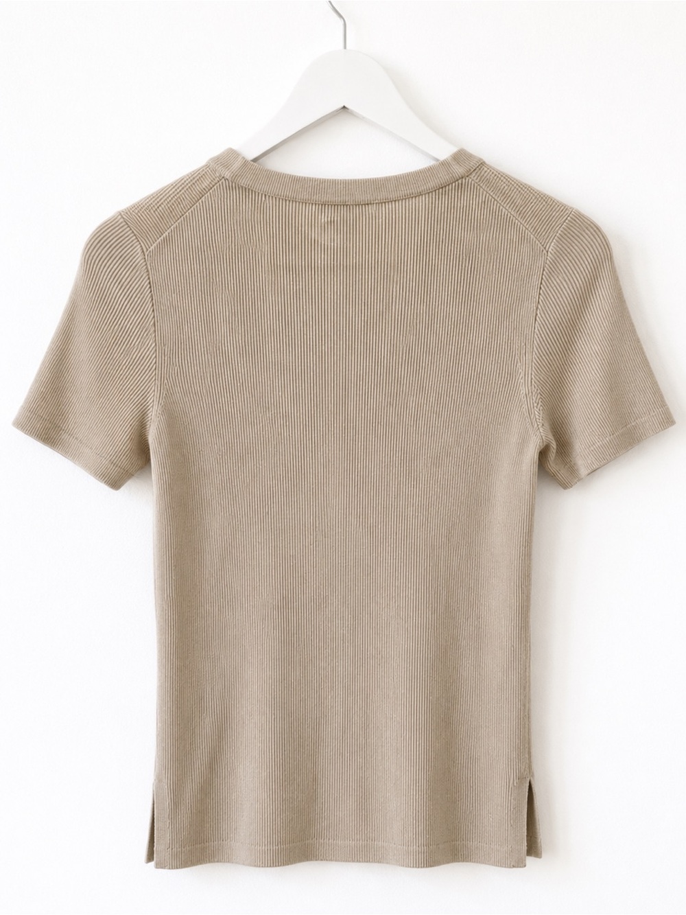 Ralph Lauren Purple Label 100% Silk Rib Knit Short Sleeve Sweater Made in Italy - Picture 3 of 7
